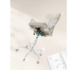 Slika izdelka: SONGMICS ergonomski pisarniški stol bež