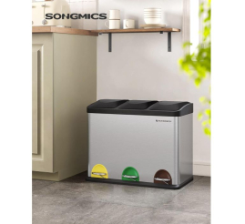 Slika izdelka: SONGMICS koš za ločevanje odpadkov 45L LTB45L