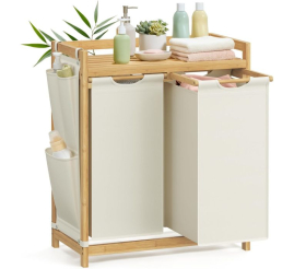 Slika izdelka: SONGMICS košara za perilo črna 2/1 100L