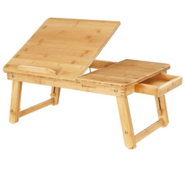 Slika izdelka: SONGMICS nastavljiva mizica za prenosni računalnik iz bambusa LLD01N