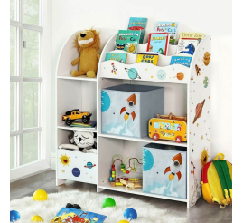 Slika izdelka: SONGMICS organizator igrač in knjig bel, GKR42WT