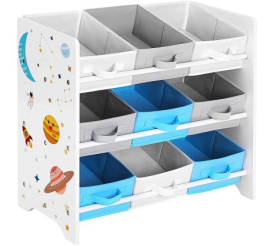 Slika izdelka: SONGMICS otroški regal za shranjevanje igrač in knjig, GKR33WT