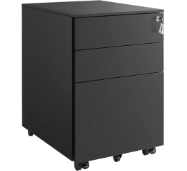 Slika izdelka: SONGMICS Pisarniška omarica na kolesih OFC60BK