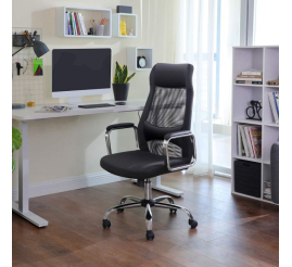 Slika izdelka: SONGMICS pisarniški stol črn OBN33BK