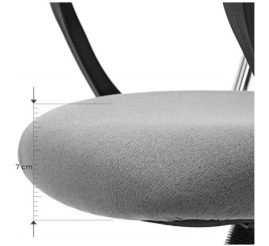 Slika izdelka: SONGMICS pisarniški stol siv OBN034G01