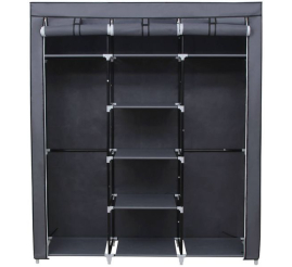 Slika izdelka: SONGMICS platnena garderobna omara, siva, RYG12G