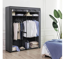 Slika izdelka: SONGMICS platnena garderobna omara, siva, RYG02GY