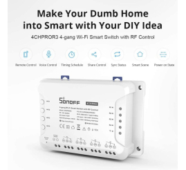 Slika izdelka: SONOFF pametno stensko stikalo Wi-Fi 4-kanalni 4CHPROR3