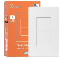 Slika izdelka: SONOFF pametno stensko stikalo ZBM5-2C-120W