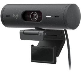 Slika izdelka: Spletna kamera Logitech BRIO 500 4MP FHD 30FPS 90° USB-C grafitna Autofokus 4xdigitalni zoom dvojni mikrofon pokrov za lečo (960-001422)
