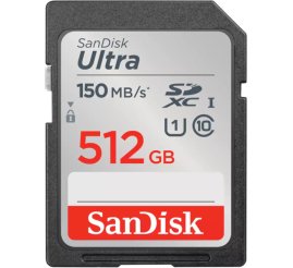 Slika izdelka: Spominska kartica SDXC 512GB Sandisk Ultra 150MB/s/U1 UHS-I (SDSDUNC-512G-GN6IN)
