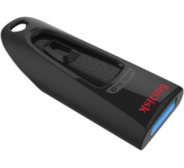 Slika izdelka: Spominski ključek 256GB USB 3.0 SanDisk Ultra 100/40MB/s - črn (SDCZ48-256G-U46)