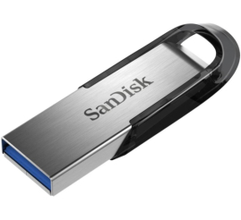 Slika izdelka: Spominski ključek 512GB USB 3.0 Sandisk Ultra Flair 150MB/s kovinski-plastičen brez pokrovčka črno-srebrn (SDCZ73-512G-G46) 