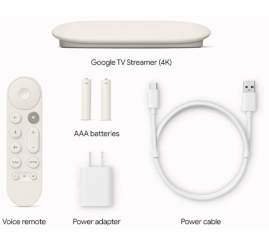 Slika izdelka: Sprejemnik in predvajalnik WiFi Google TV Streamer 4K 4GB/32GB - bel