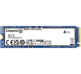 Slika izdelka: Disk SSD M.2 NVMe PCIe 4.0 4TB Kingston NV3 2280 6000/5000MB/ (SNV3S/4000G)
