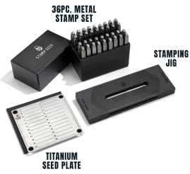 Slika izdelka: Stamp Seed komplet za žigosanje, titanova plošča in nakovalo