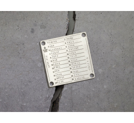 Slika izdelka: Stamp Seed titanova plošča za 24 besed