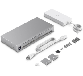 Slika izdelka: STIKALO 16-PORT Ubiquiti Pro Max 16 PoE 4x2,5Gbp/s 12x1Gbp/s 2x10g SFP+ PoE+ (USW-PRO-MAX-16-POE)