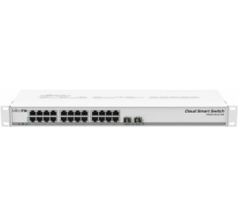 Slika izdelka: STIKALO 24-PORT 2x SFP+ Mikrotik 100/1000 PoE Rackmount (CSS326-24G-2S+RM)
