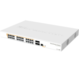 Slika izdelka: STIKALO 24-PORT 4x SFP Mikrotik 100/1000 PoE Managed Rack (CRS328-24P-4S+RM)