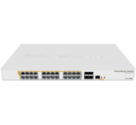 Slika izdelka: STIKALO 24-PORT 4x SFP Mikrotik 100/1000 PoE Managed Rack (CRS328-24P-4S+RM)