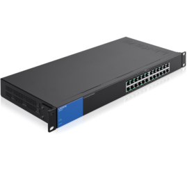 Slika izdelka: STIKALO 24-PORT Linksys 100/1000 PoE Rack (LGS124P-EU)