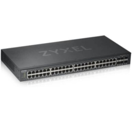 Slika izdelka: STIKALO 48-PORT ZYXEL GS1920-48v2 50Port Smart Managed Switch 44x Gig. Copper in 4x Gigabit dual pers. hybrid mode standalone ali NebulaFlex Cloud
