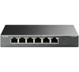 Slika izdelka: STIKALO 6-PORT TP-Link Smart 10/100 PoE+ (TL-SF1006P)