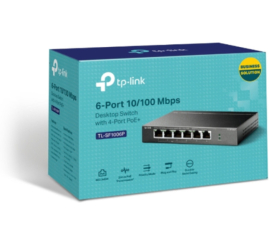 Slika izdelka: STIKALO 6-PORT TP-Link Smart 10/100 PoE+ (TL-SF1006P)