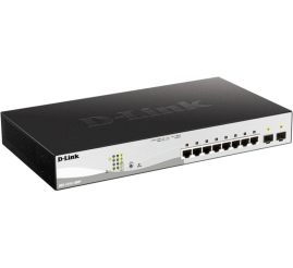 Slika izdelka: STIKALO 8-PORT D-link DGS-1210-10MP 10/100/1000 PoE Managed (DGS-1210-10MP/E)