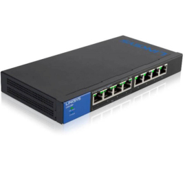 Slika izdelka: STIKALO 8-PORT Linksys 100/1000 PoE (LGS108P-EU)