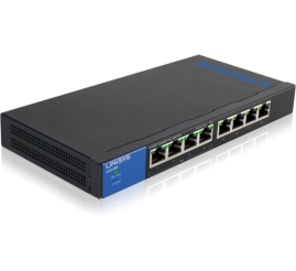 Slika izdelka: STIKALO 8-PORT Linksys 100/1000 PoE (LGS108P-EU)