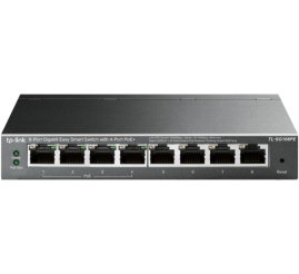 Slika izdelka: STIKALO 8-PORT TP-Link Easy Smart 100/1000 PoE Managed (TL-SG108PE)