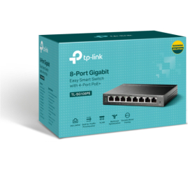Slika izdelka: STIKALO 8-PORT TP-Link Easy Smart 100/1000 PoE Managed (TL-SG108PE)