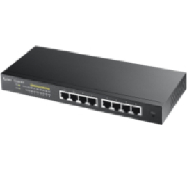 Slika izdelka: STIKALO 8-PORT ZYXEL 100/1000 PoE+ Smart Managed (GS1900-8HP-EU0103F)