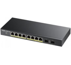 Slika izdelka: STIKALO 8-PORT ZyXEL Smart 10/100/1000 PoE (GS1900-10HP-EU0102F)