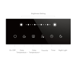 Slika izdelka: TaoTronics touch control Iron Gray LED namizna svetilka TT-DL16