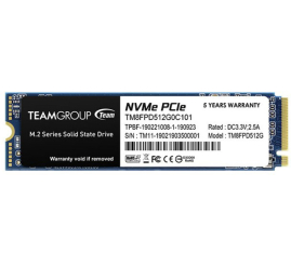 Slika izdelka: TEAMGROUP MP33 PRO 512GB M.2 PCIE NVME (TM8FPD512G0C101) SSD