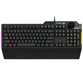 Slika izdelka: Tipkovnica Asus Gaming TUF K1 RGB osvetljena Lokalizacija US - SLO gravura (90MP01X0-BKUA00)