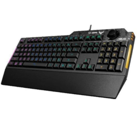 Slika izdelka: Tipkovnica Asus Gaming TUF K1 RGB osvetljena Lokalizacija US - SLO gravura (90MP01X0-BKUA00)