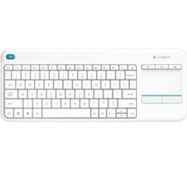 Slika izdelka: Tipkovnica brezžična Logitech K400 Plus US | SLO gravura bela + TouchPad (920-007146)