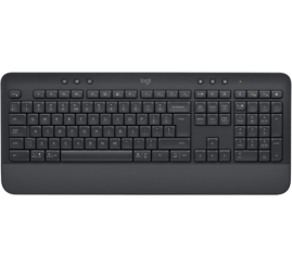 Slika izdelka: Tipkovnica brezžična + Bluetooth Logitech K650 Signature US international | SLO gravura grafitna (920-010945)