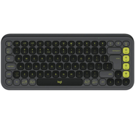 Slika izdelka: Tipkovnica brezžična + Bluetooth Logitech Pop Icon Keys US international | SLO gravura grafitna (920-013071)