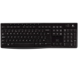 Slika izdelka: Tipkovnica brezžična Logitech K270 US international | SLO gravura črna (920-003738)