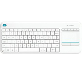 Slika izdelka: Tipkovnica brezžična Logitech K400 Plus US | bela + Touchpad (920-007128)