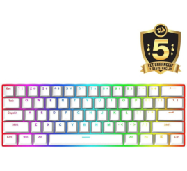 Slika izdelka: Tipkovnica Gaming USB-C Redragon Dragonborn K630 RGB mehanska - bela