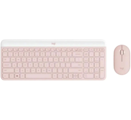 Slika izdelka: Tipkovnica in miš Logitech brezžična MK470 Combo SLO roza (920-011322)