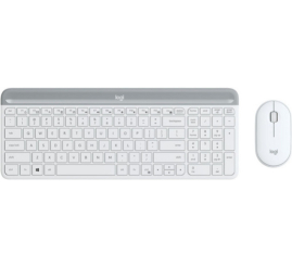 Slika izdelka: Tipkovnica in miš Logitech brezžična MK470 Combo SLO bela (920-009205)