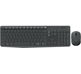 Slika izdelka: Tipkovnica in miš Logitech brezžična desktop MK235 SLO črna (920-008031)