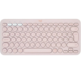 Slika izdelka: Tipkovnica Logitech brezžična K380 Multi-Device SLO mini roza SLO gravura (920-009867)